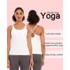 imageRUNNING GIRL YBack Sports Bras for Women Medium Impact Wirefree Padded Bra Workout Crop Top Longline Sports Bra Push upXwhite