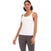 imageRUNNING GIRL YBack Sports Bras for Women Medium Impact Wirefree Padded Bra Workout Crop Top Longline Sports Bra Push upXwhite