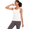 imageRUNNING GIRL YBack Sports Bras for Women Medium Impact Wirefree Padded Bra Workout Crop Top Longline Sports Bra Push upXwhite