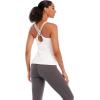 imageRUNNING GIRL YBack Sports Bras for Women Medium Impact Wirefree Padded Bra Workout Crop Top Longline Sports Bra Push upXwhite