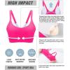imageRUNNING GIRL YBack Sports Bras for Women Medium Impact Wirefree Padded Bra Workout Crop Top Longline Sports Bra Push upYrose Red