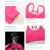 imageSports Bras for WomenPadded Sports Bra Tank Top Sexy Crisscross Back High Impact Longline Workout Yoga Bra1hot Pink