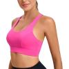 imageSports Bras for WomenPadded Sports Bra Tank Top Sexy Crisscross Back High Impact Longline Workout Yoga Bra1hot Pink
