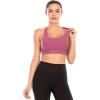 imageSports Bras for WomenPadded Sports Bra Tank Top Sexy Crisscross Back High Impact Longline Workout Yoga Bra1rose Red