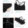 imageSports Bras for WomenPadded Sports Bra Tank Top Sexy Crisscross Back High Impact Longline Workout Yoga Bra2black