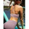 imageSports Bras for WomenPadded Sports Bra Tank Top Sexy Crisscross Back High Impact Longline Workout Yoga Bra2purple
