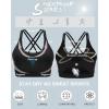 imageSports Bras for WomenPadded Sports Bra Tank Top Sexy Crisscross Back High Impact Longline Workout Yoga BraBlack