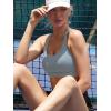 imageSports Bras for WomenPadded Sports Bra Tank Top Sexy Crisscross Back High Impact Longline Workout Yoga BraBlue