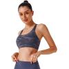 imageSports Bras for WomenPadded Sports Bra Tank Top Sexy Crisscross Back High Impact Longline Workout Yoga BraCamouflage Black