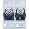 imageSports Bras for WomenPadded Sports Bra Tank Top Sexy Crisscross Back High Impact Longline Workout Yoga BraNavy Blue