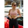 imageSports Bras for WomenPadded Sports Bra Tank Top Sexy Crisscross Back High Impact Longline Workout Yoga BraPink