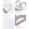 imageSports Bras for WomenPadded Sports Bra Tank Top Sexy Crisscross Back High Impact Longline Workout Yoga BraPurple
