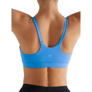 imageRUNNING GIRL YBack Sports Bras for Women Medium Impact Wirefree Padded Bra Workout Crop Top Longline Sports Bra Push upBlue3