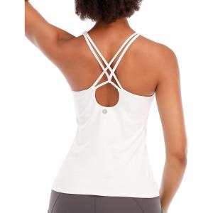 imageRUNNING GIRL YBack Sports Bras for Women Medium Impact Wirefree Padded Bra Workout Crop Top Longline Sports Bra Push upXwhite