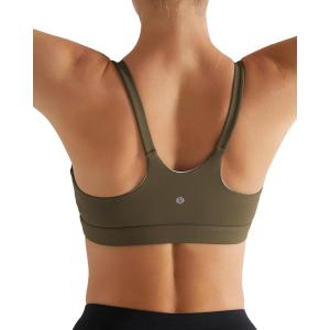 imageRUNNING GIRL YBack Sports Bras for Women Medium Impact Wirefree Padded Bra Workout Crop Top Longline Sports Bra Push upYbrown