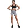 imageRUNNING GIRL 5 inches High Waist Yoga Leggings Compression Workout Leggings for Women Yoga Pants Tummy Control DK2755 Light Grey L
