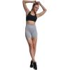 imageRUNNING GIRL 5 inches High Waist Yoga Leggings Compression Workout Leggings for Women Yoga Pants Tummy Control DK2755 Light Grey L