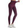 imageRUNNING GIRL 5 inches High Waist Yoga LeggingsCompression Workout Leggings for Women Yoga Pants Tummy Control2886 Red S