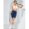 imageRUNNING GIRL High Waisted Shorts for Women with Pockets Workout Scrunch Butt Lifting Yoga Shorts Tummy ControlTeal Lagoon