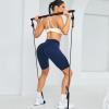 imageRUNNING GIRL High Waisted Shorts for Women with Pockets Workout Scrunch Butt Lifting Yoga Shorts Tummy ControlTeal Lagoon