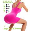 imageRUNNING GIRL Jumpsuits for Women Ribbed Backless Sexy One Piece Outfits Tummy Control Unitard Bodysuit Athletic Rompers2940hot Pink