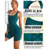 imageRUNNING GIRL Jumpsuits for Women Ribbed Backless Sexy One Piece Outfits Tummy Control Unitard Bodysuit Athletic Rompers2940teal Green