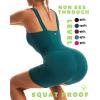 imageRUNNING GIRL Jumpsuits for Women Ribbed Backless Sexy One Piece Outfits Tummy Control Unitard Bodysuit Athletic Rompers2940teal Green