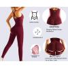 imageRUNNING GIRL Jumpsuits for WomenYoga Workout Ribbed Backless Sexy One Piece Outfits Tummy Control Unitard Bodysuit RompersAwinedred