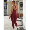 imageRUNNING GIRL Jumpsuits for WomenYoga Workout Ribbed Backless Sexy One Piece Outfits Tummy Control Unitard Bodysuit RompersAwinedred