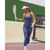 imageRUNNING GIRL One Piece Jumpsuit Yoga Bodycon Ribbed Jumpsuit with Tummy Control Bodysuits for Women Full Length2986dark Grey
