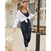 imageRUNNING GIRL One Piece Jumpsuit Yoga Bodycon Ribbed Jumpsuit with Tummy Control Bodysuits for Women Full Length2986jet Black