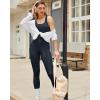 imageRUNNING GIRL One Piece Jumpsuit Yoga Bodycon Ribbed Jumpsuit with Tummy Control Bodysuits for Women Full Length2986jet Black
