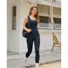 imageRUNNING GIRL One Piece Jumpsuit Yoga Bodycon Ribbed Jumpsuit with Tummy Control Bodysuits for Women Full Length2986jet Black