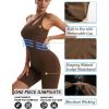 imageRUNNING GIRL One Piece Jumpsuits for Women Ribbed Seamless Workout Bodysuit for Women with Tummy Control1brown