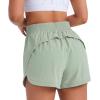 imageRUNNING GIRL Running Shorts for Women Quick Dry Athletic Shorts High Waisted Gym Shorts Elastic Workout Shorts Zipper Pockets