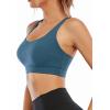 imageRUNNING GIRL Sports Bra for Women Sexy Crisscross Back Medium Support Padded Strappy Yoga Bra with Removable CupsBblue