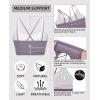 imageRUNNING GIRL Sports Bra for Women Sexy Crisscross Back Medium Support Padded Strappy Yoga Bra with Removable CupsBpurple