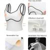imageRUNNING GIRL Sports Bras for WomenLongline Workout Crop Tank Tops Padded with Built in Shelf Padded Sports BraWhite