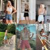 imageRUNNING GIRL Womens 3 Running QuickDry Athletic Shorts with Zipper Pockets Elastic Waist Gym Outdoor Beach Hiking Short