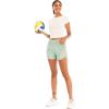 imageRUNNING GIRL Womens 3 Running QuickDry Athletic Shorts with Zipper Pockets Elastic Waist Gym Outdoor Beach Hiking Short