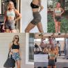 imageRUNNING GIRL Womens 5quot Compression High Waist Biker Shorts Workout Yoga Running Exercise Shorts with Side Pockets