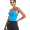 imageRUNNING GIRL Workout Tank Tops with Built in Bras for WomenWork Top for WomenSports Bras for Women Padded Yoga Bra1blue