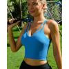 imageRUNNING GIRL Workout Tank Tops with Built in Bras for WomenWork Top for WomenSports Bras for Women Padded Yoga Bra1blue