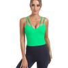imageRUNNING GIRL Workout Tank Tops with Built in Bras for WomenWork Top for WomenSports Bras for Women Padded Yoga Bra1green