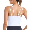imageRUNNING GIRL Workout Tank Tops with Built in Bras for WomenWork Top for WomenSports Bras for Women Padded Yoga Bra1white