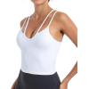 imageRUNNING GIRL Workout Tank Tops with Built in Bras for WomenWork Top for WomenSports Bras for Women Padded Yoga Bra1white
