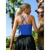 imageRUNNING GIRL Workout Tank Tops with Built in Bras for WomenWork Top for WomenSports Bras for Women Padded Yoga BraBlue