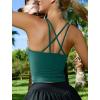 imageRUNNING GIRL Workout Tank Tops with Built in Bras for WomenWork Top for WomenSports Bras for Women Padded Yoga BraDark Green