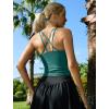 imageRUNNING GIRL Workout Tank Tops with Built in Bras for WomenWork Top for WomenSports Bras for Women Padded Yoga BraDark Green