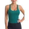 imageRUNNING GIRL Workout Tank Tops with Built in Bras for WomenWork Top for WomenSports Bras for Women Padded Yoga BraDark Green